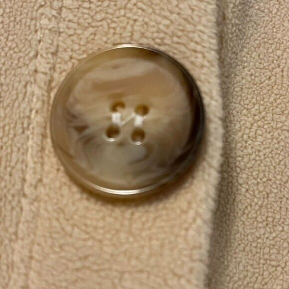 HYFVE Womens Jacket Long Sleeve Button Front Butter Yellow Fleece Cardigan Sz M - Picture 6 of 14